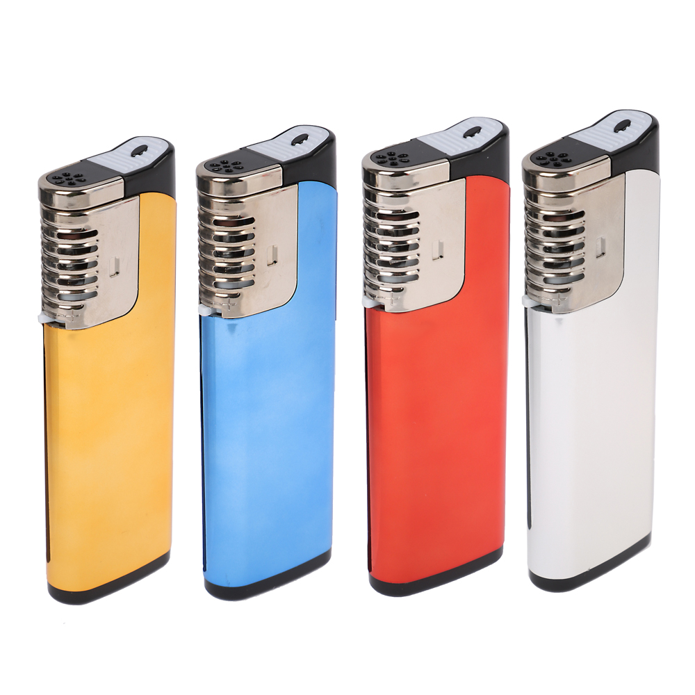 Зажигалка TF 685 OGNIVO-LIGHTER (JET пламя, Турбо, 20 шт/бл, 4 цвета в асс, металлик) - #1