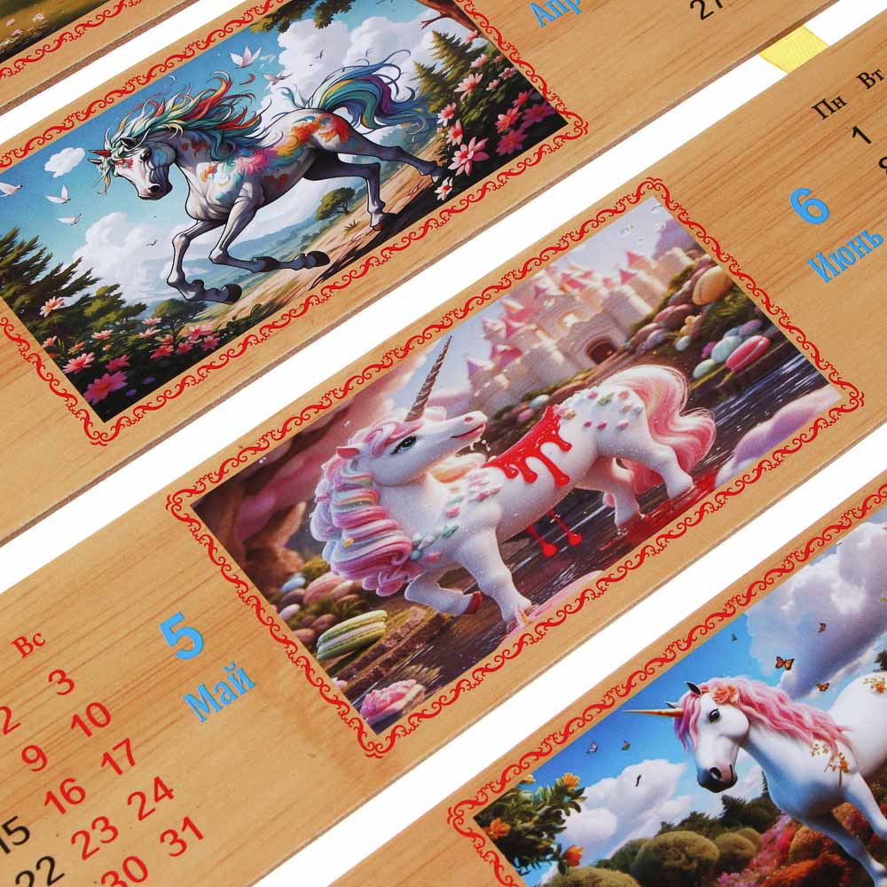 Календарь бамбук таблички, 29x50 см, 5 дизайнов - #6