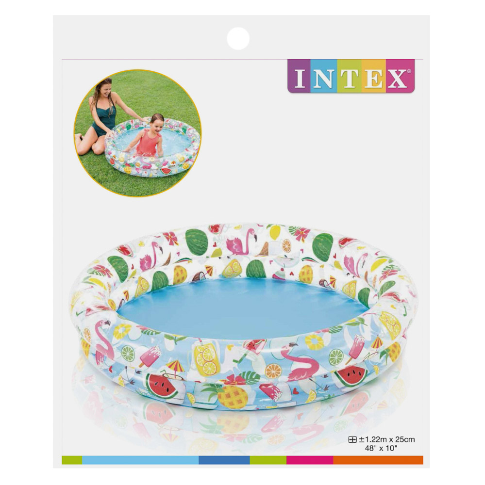 Надувной бассейн для детей Intex "Круги"/"Звезды" 122x25 см - #2
