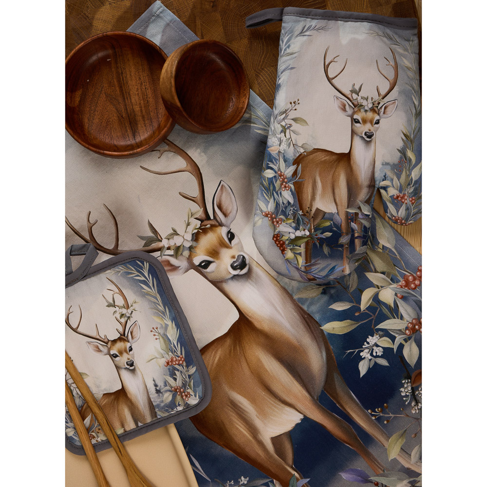 PROVANCE Нордик Полотенце кухонное, 40х60см, 100% хлопок, олень - #9