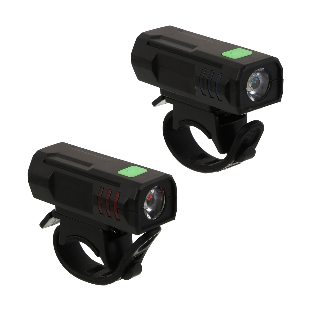 Фонарь велосипедный передний, тм BY SPORT, 3 режима, 1LED, USB - #1