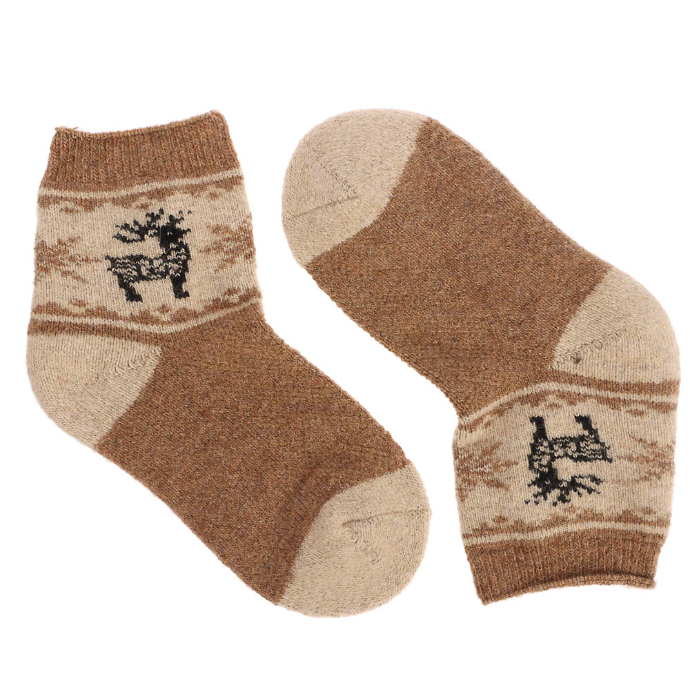 GALANTE Носки детские из монгольской шерсти, 47% овечья шерсть, 23%п/а, 25%п/э, 5%спан, р.14-16,разн - #4