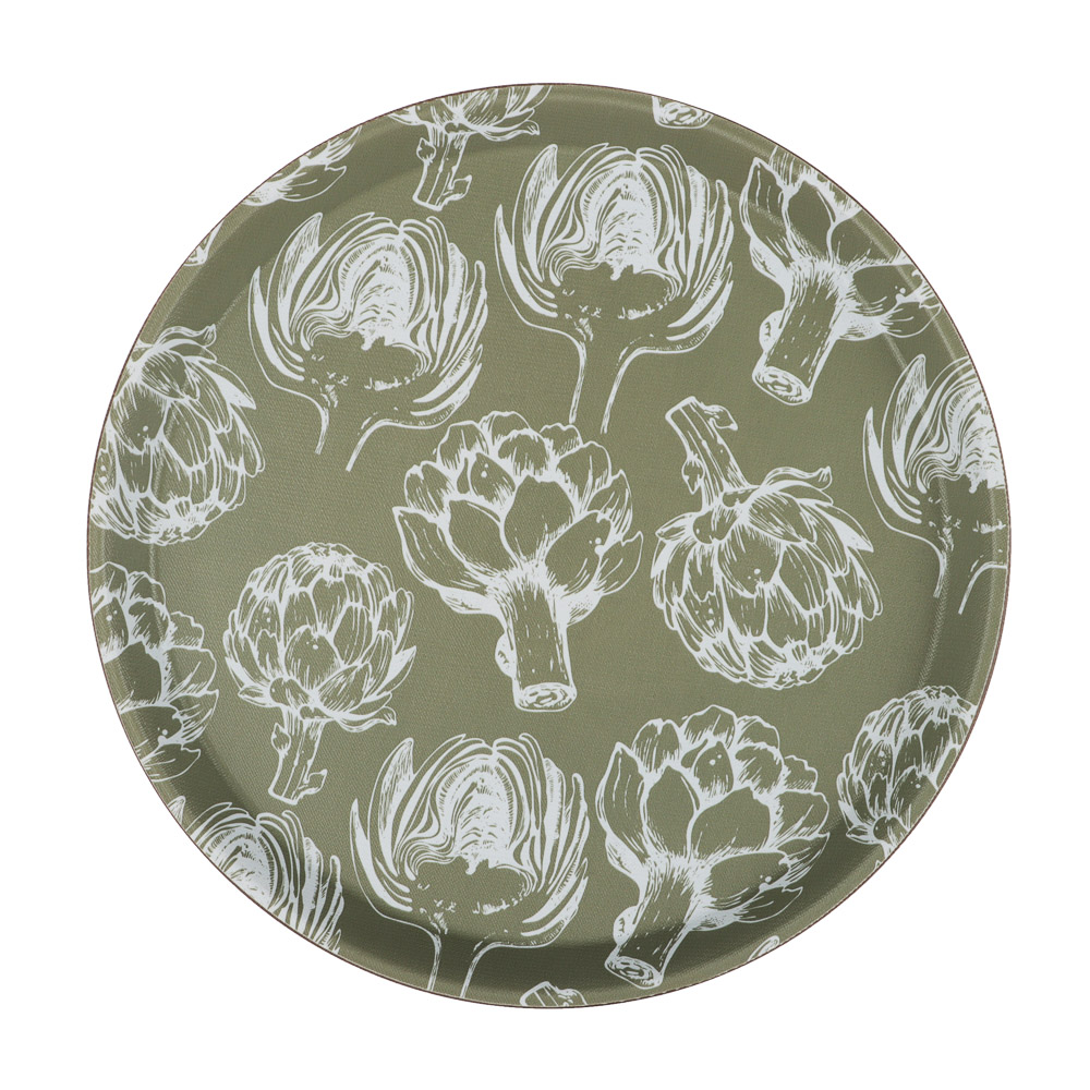 Поднос круглый с антискользящим покрытием, d27,5см, "Катания", 2 дизайна - #2