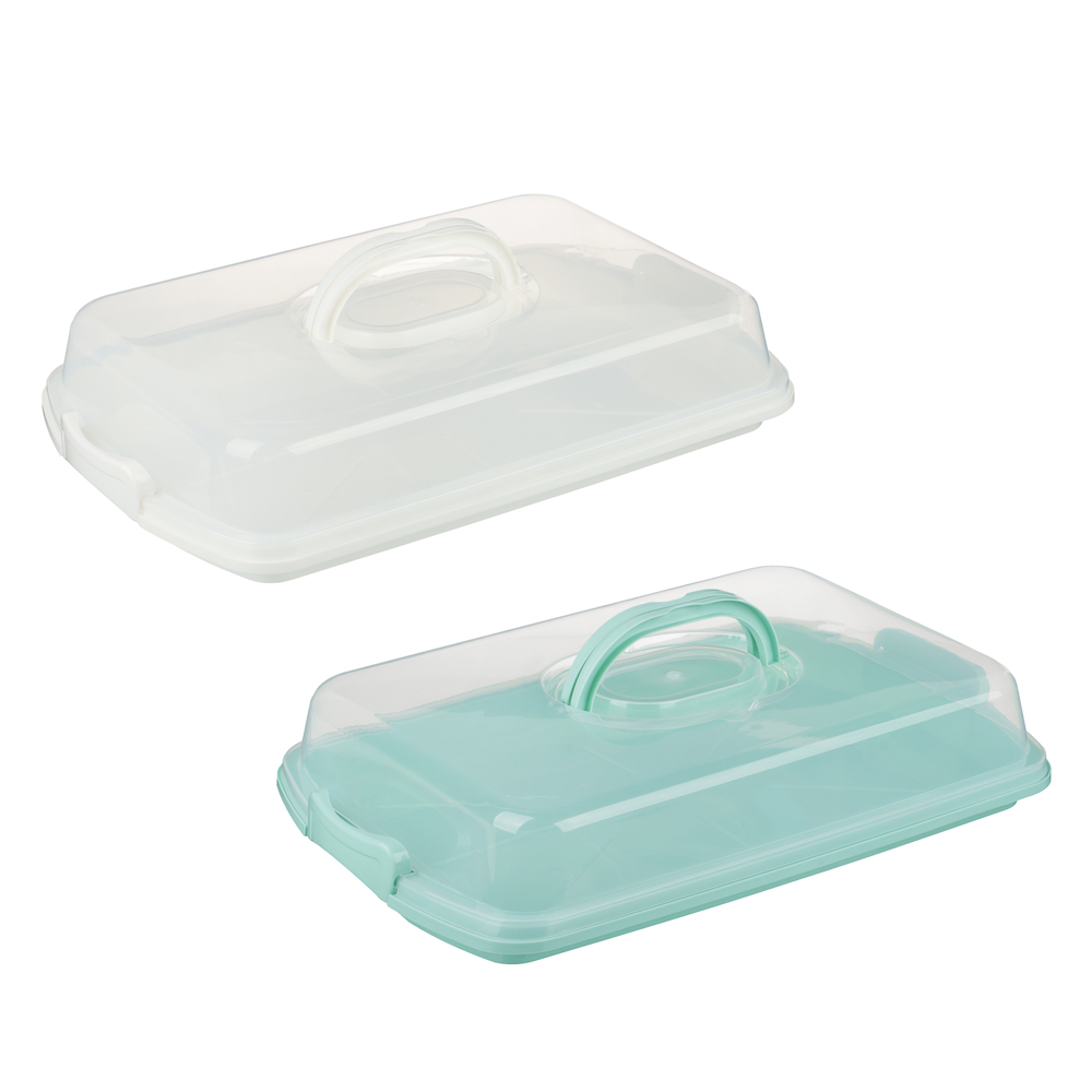 Контейнер-хлебница, прямоугольный, 45*29*8,5см, 2 цвета, пластик - #1