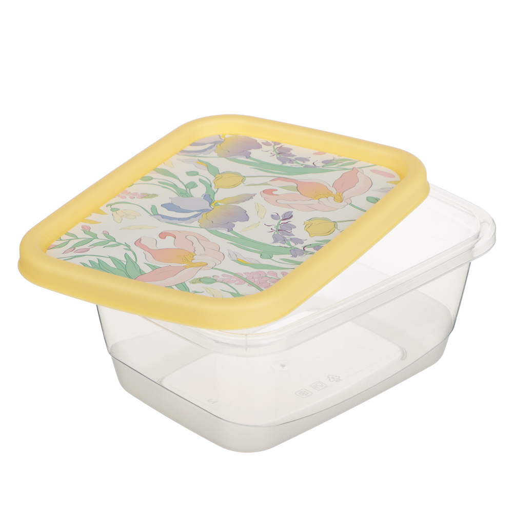 Ботаника Контейнер для продуктов прямоугольный 0,5л, пластик, 3 цвета - #6