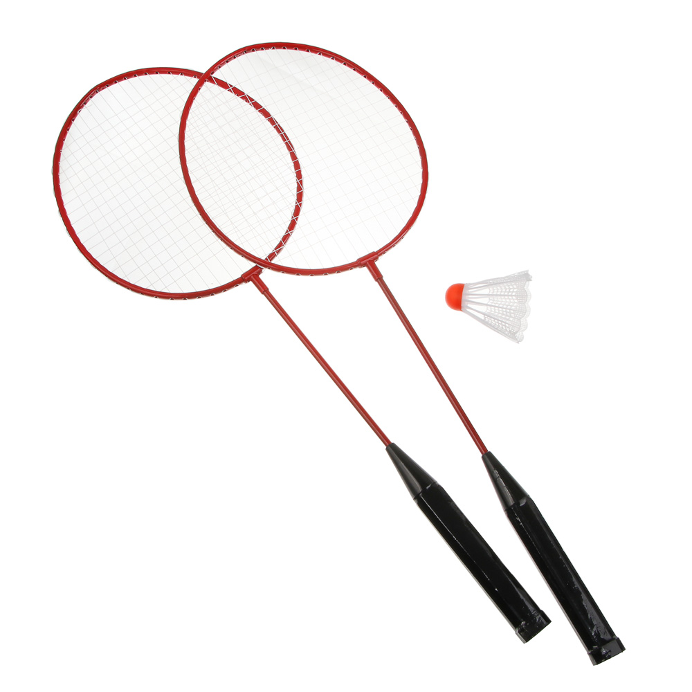 Набор для бадминтона, тм BY SPORT, 2 ракетки, 1 волан, в сетке, металл, пластик - #10