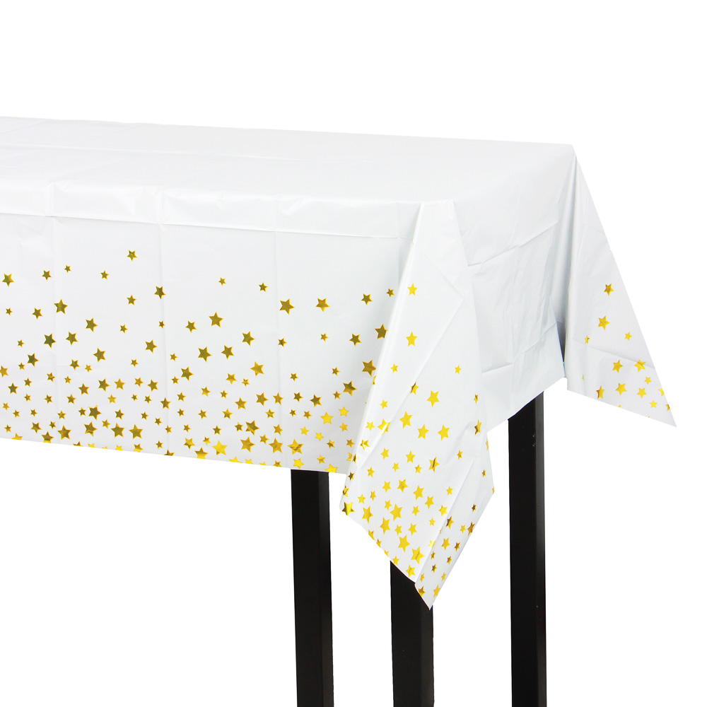 Скатерть праздничная тм Fntastic, с фольгированным слоем, 137x183см, звезды, 2 цвета - #2