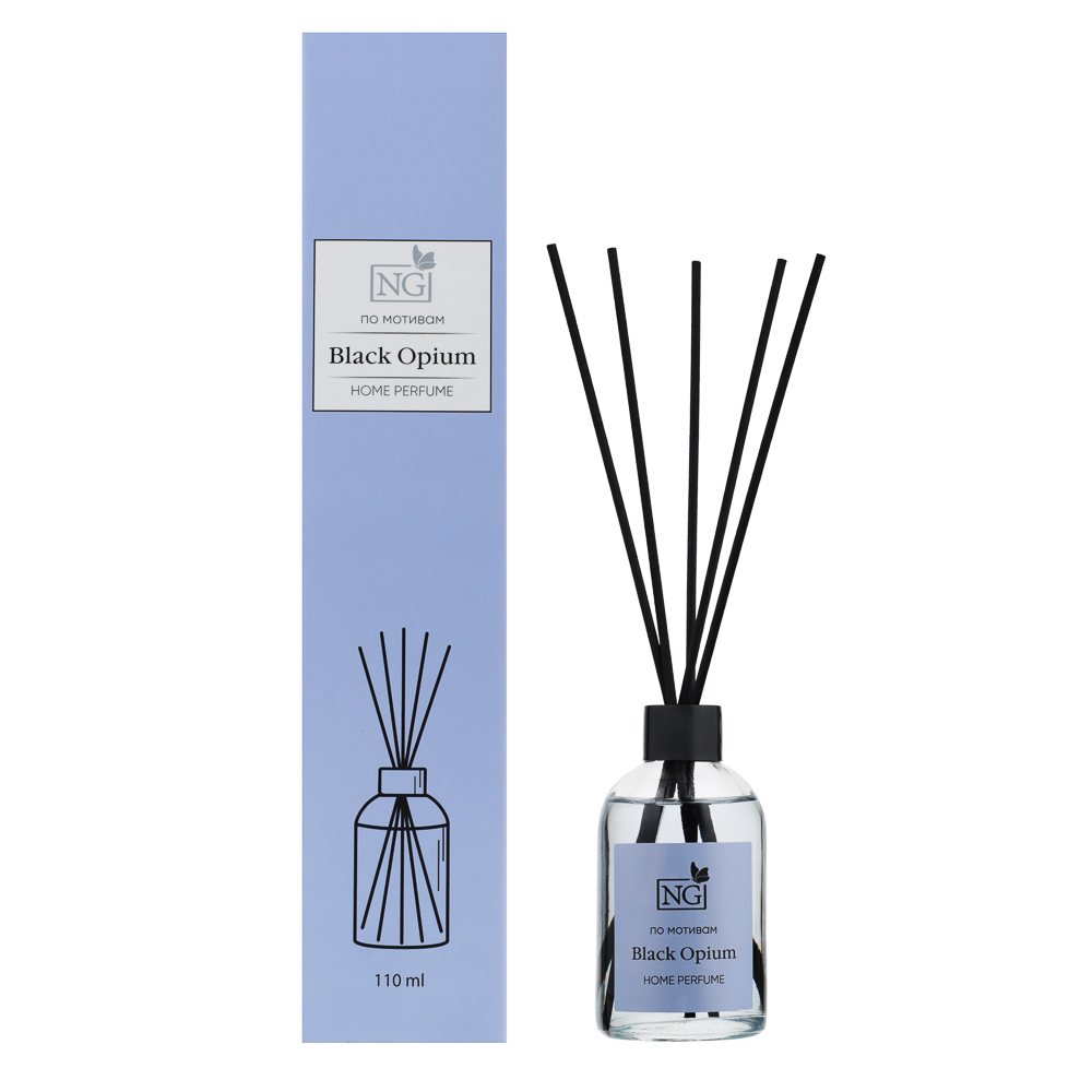NEW GALAXY Ароматизатор диффузор Home Perfume, Black Opium 110 мл - #1