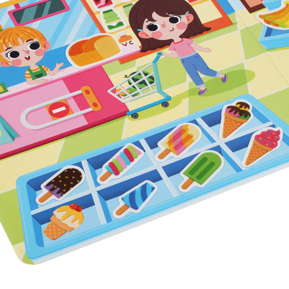 Набор многоразовых наклеек бумага, картон, 22,5х30х0,4см, 5 дизайнов - #7