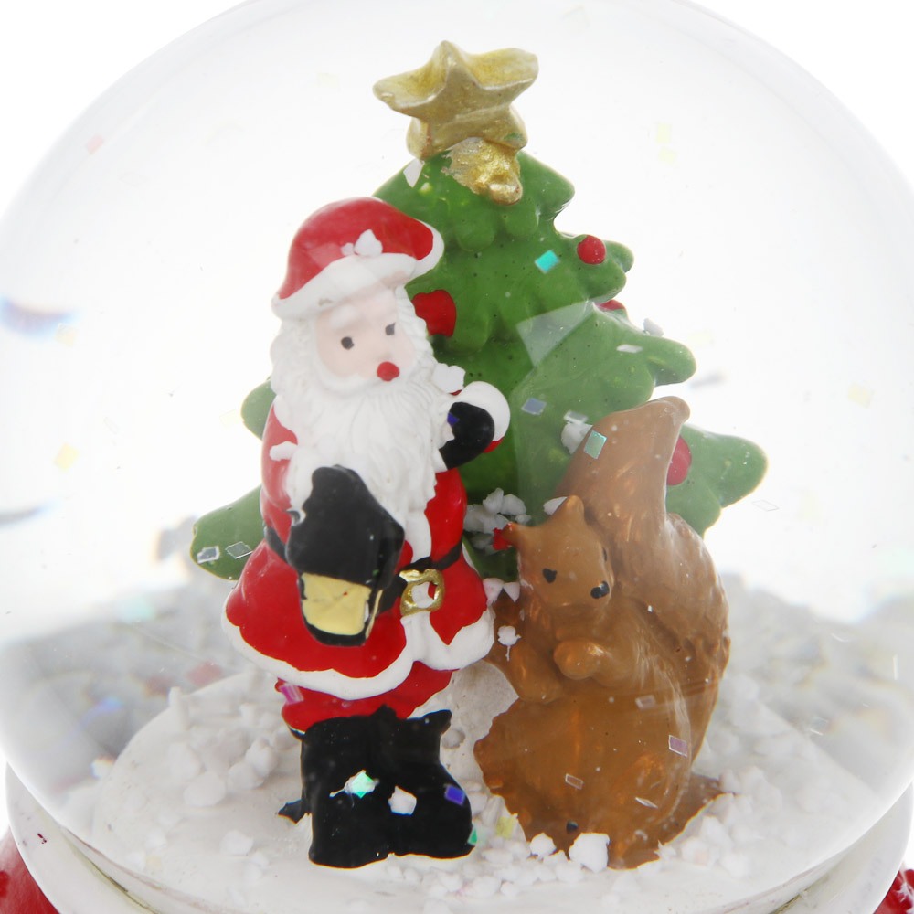 СНОУ БУМ Снежный шар Дед Мороз 6,9x8,2 см, полистоун, стекло - #2