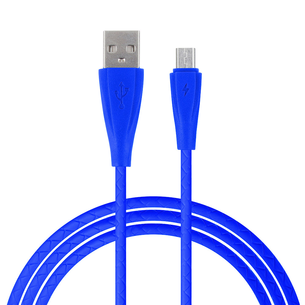 FORZA Кабель для зарядки iP/Micro USB/ Type-C, 100см, пакет, 8 цветов - #10