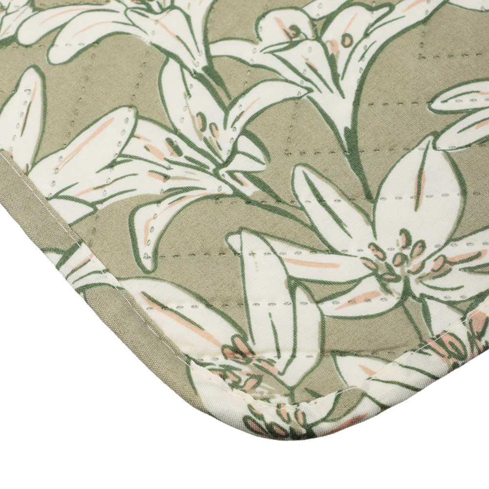 PROVANCE Эвкалипт Покрывало стеганое принтованное двустороннее 200х220см, 100% полиэстер, зеленый - #5