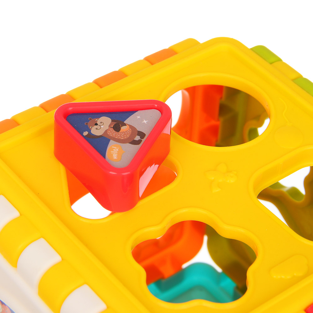 Развивающая игрушка сортер ИГРОЛЕНД "Бизикуб", PP, 8,2х8,2х8,2см - #16