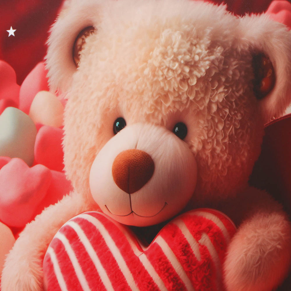 Пакет подарочный бумажный тм LADECOR M 18x23x10 см, "Сердце" арт 3, 4 дизайна - #4