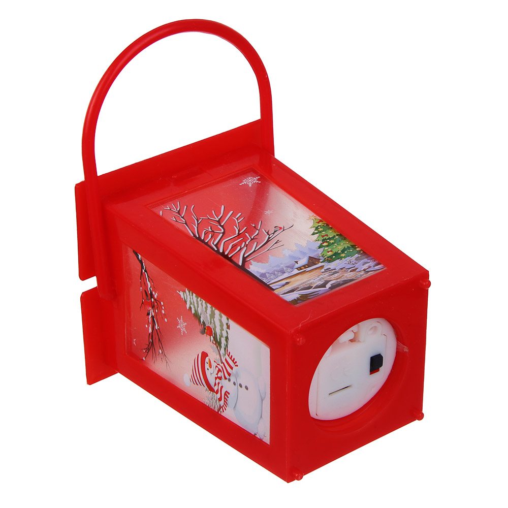 СНОУ БУМ Светильник декоративный LED в виде фонаря, 7x11,6см, PP, 3хAG10, 1 режим, 3 дизайна - #8