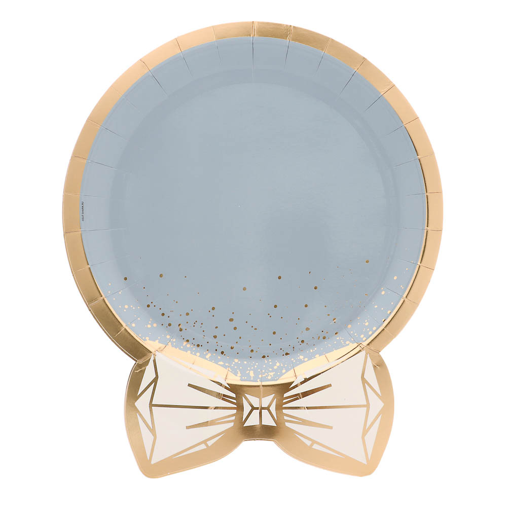 Тарелка фигур Свадьба LUX Peach 6шт, 25см в асс - #3