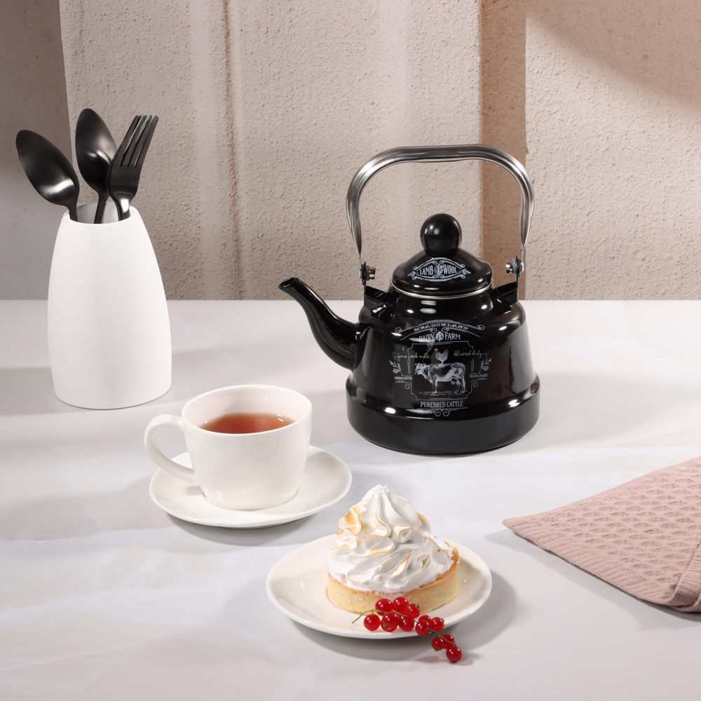 VETTA Ранчо Чайник эмалированный 1,1 л, 3 дизайна, индукция - #6