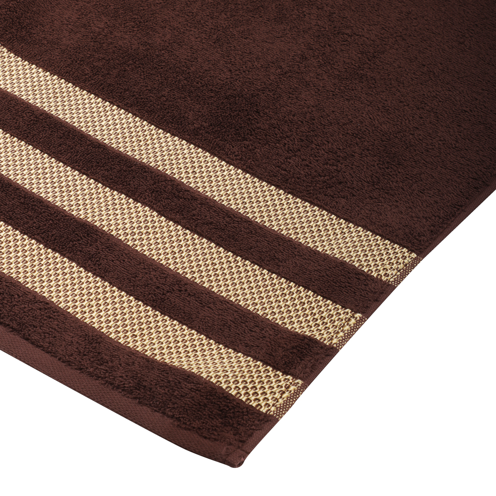 PROVANCE Кантри Полотенце махровое, 70х130см, 100% хлопок, 450гр/м, коричневый - #5