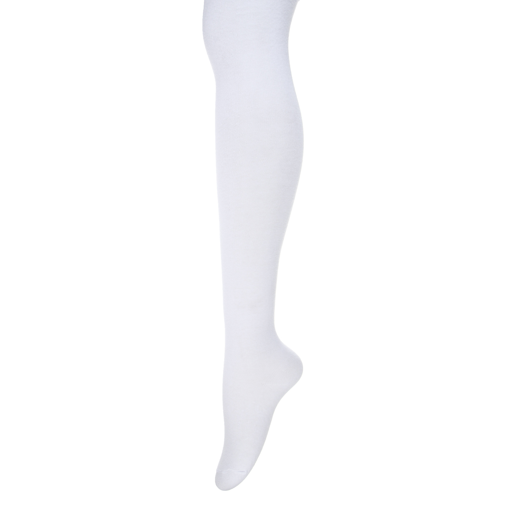 GALANTE Колготки детские, р.128-134, 80% хлопок, 15% полиамид, 5% спандекс, белый - #1