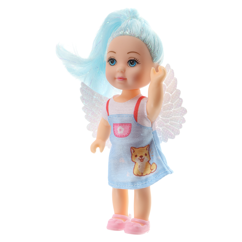 ИГРОЛЕНД Кукла с крылышками и цветн.волосами, 11 см, ABS, PVC, полиэстер, 13,5х4,5х18 см, 6 дизайнов - #30