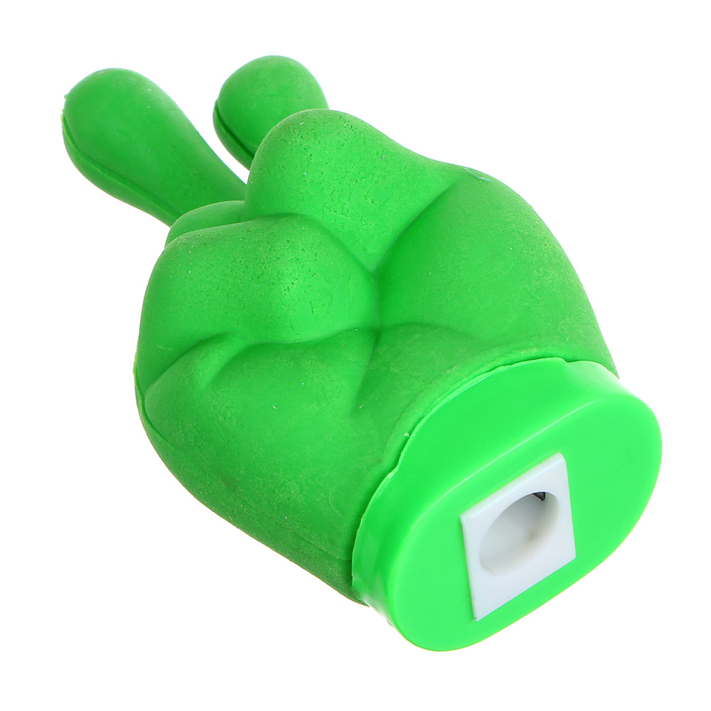 Точилка для карандашей с ластиком, "Камень-ножницы-бумага", пластик, ТПР, 9 дизайнов - #6