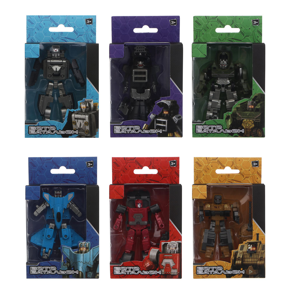 ИГРОЛЕНД Робот - трансформер военная техника "Ботобатальон", ABS, 12,5х16х5см, 6 дизайнов - #4