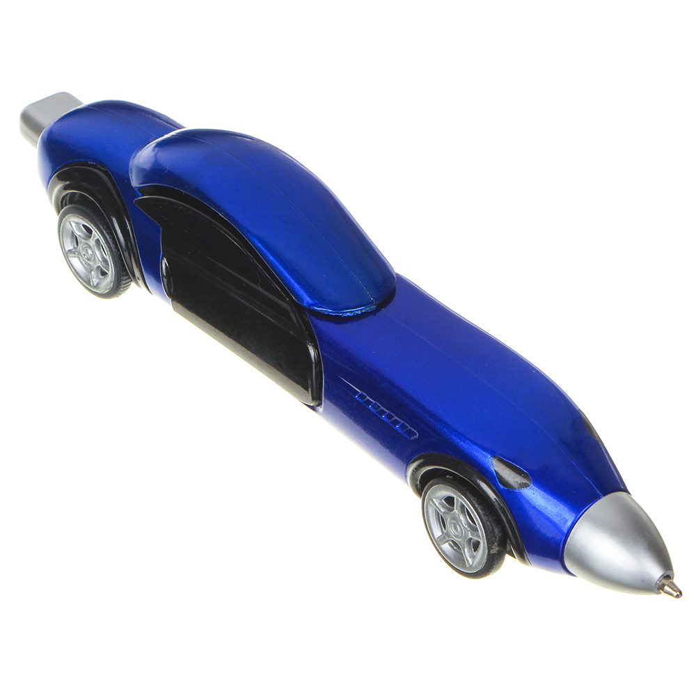 Ручка шариковая синяя в форме машинки, 13,3см, автозавод, открываются двери, 4 цвета корпуса - #2