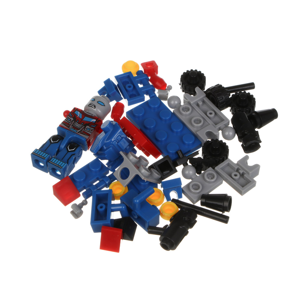 ИГРОЛЕНД Конструктор "Робот", 45-50 дет., 14х4х11,3 см, ABS, 4 вида - #3