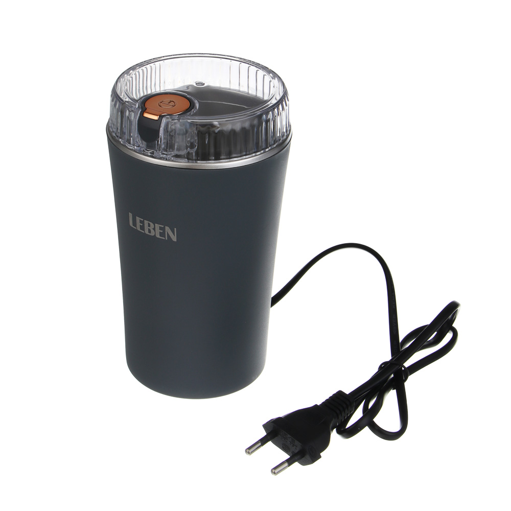 LEBEN Кофемолка 200Вт, загрузка 65г, пластик, металл - #4