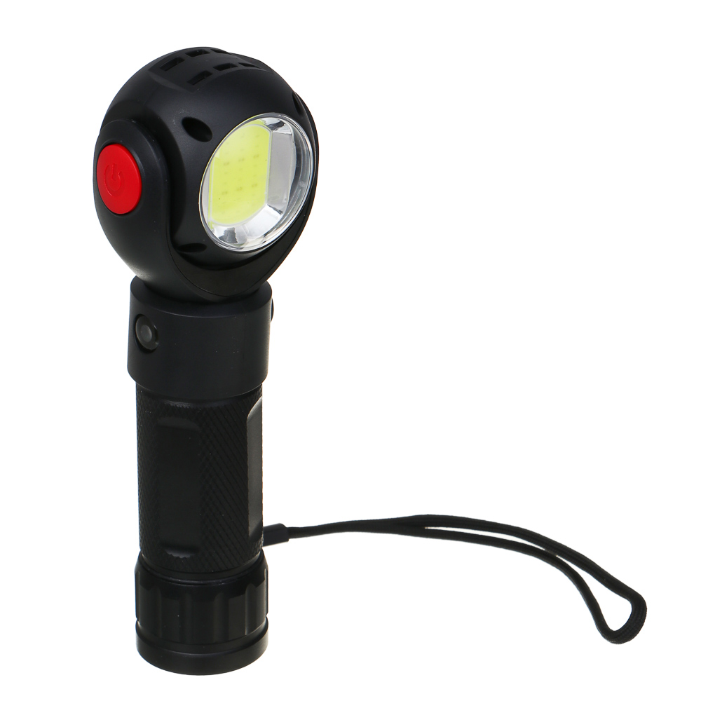 ЕРМАК Фонарь рабочий,T6+COB,7 режимов, алюминий, пластик, съемный аккум.1х18650, 3хAAA,красный свет - #2