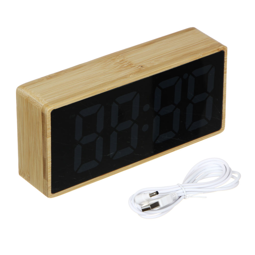 Будильник электронный LADECOR CHRONO, USB, 17,3x8,3x4,5 см - #3