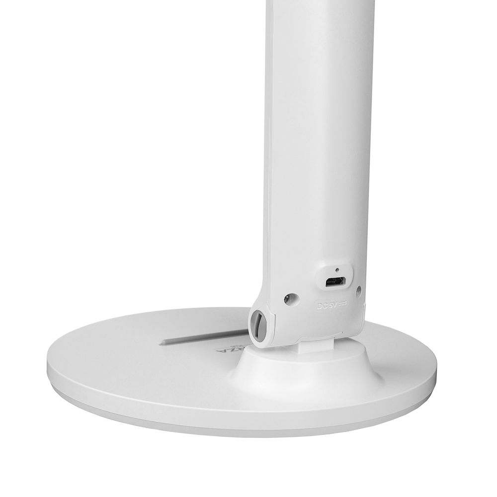 FORZA Лампа настольная складная, 28LED, питание USB, 7Вт, 500Лм, кабель 1.5м, диммер, пластик, белая - #9