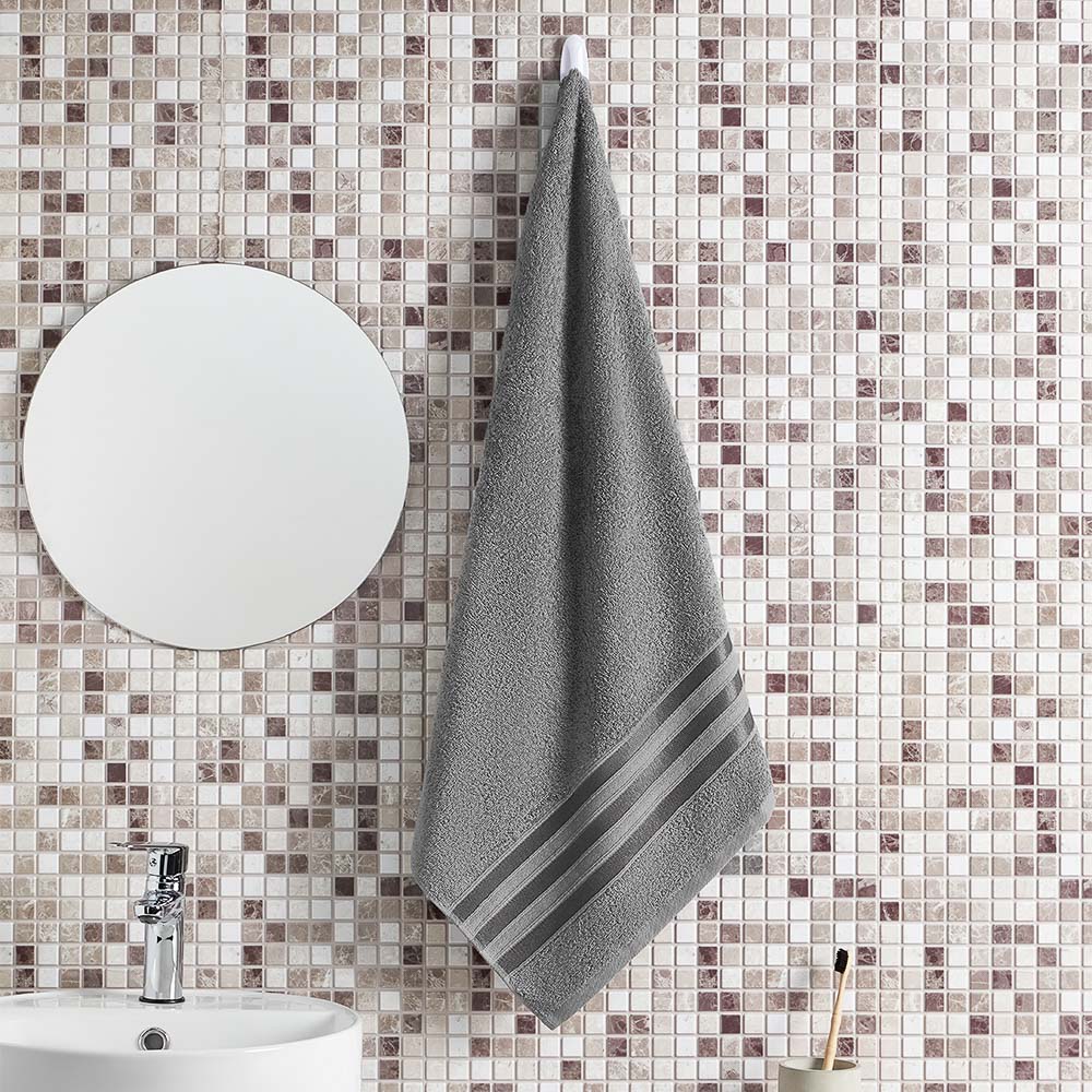 PROVANCE Фрэя Полотенце махровое, 100% хлопок, 70х130см, 360гр/м, серый - #4