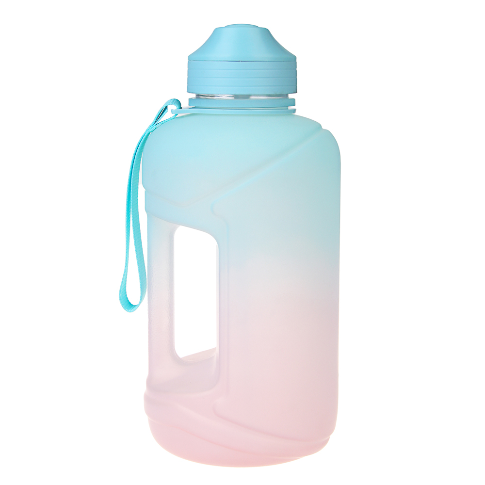 SILAPRO MAX Бутылка спортивная с замком, EGGSHELL BLUE-LOTUS ,2л, PETG - #3