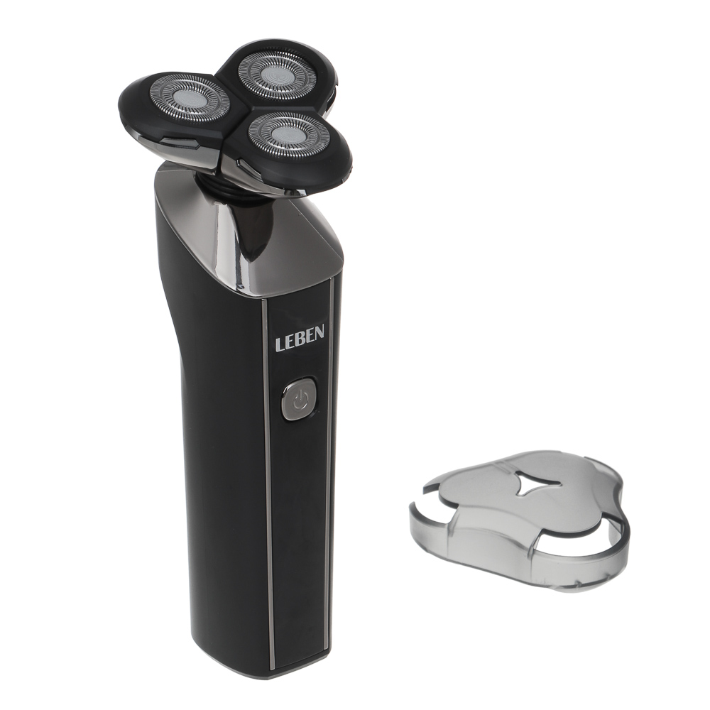 LEBEN Набор бритвенный, 600 мА/ч,5 Вт, дисплей, 5 насадок, триммер, бритва, насадки, щётка, зарядка - #8