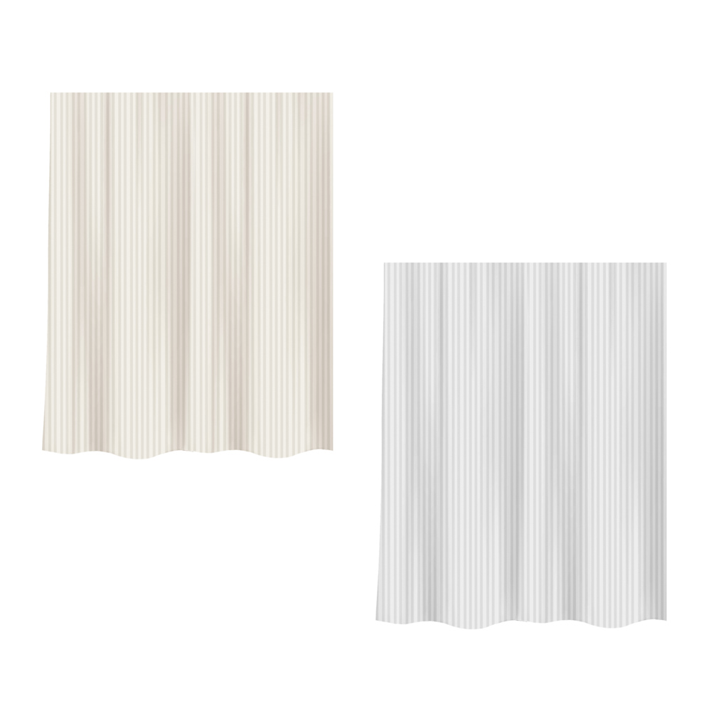 Шторка для ванной тм VETTA Ноа, полиэстер 90гр., 180x180 см, 2 цвета - бежевый, серый - #1