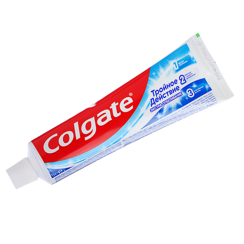 Зубная паста Colgate "Тройное действие", экстра отбеливание, 100 м - #2