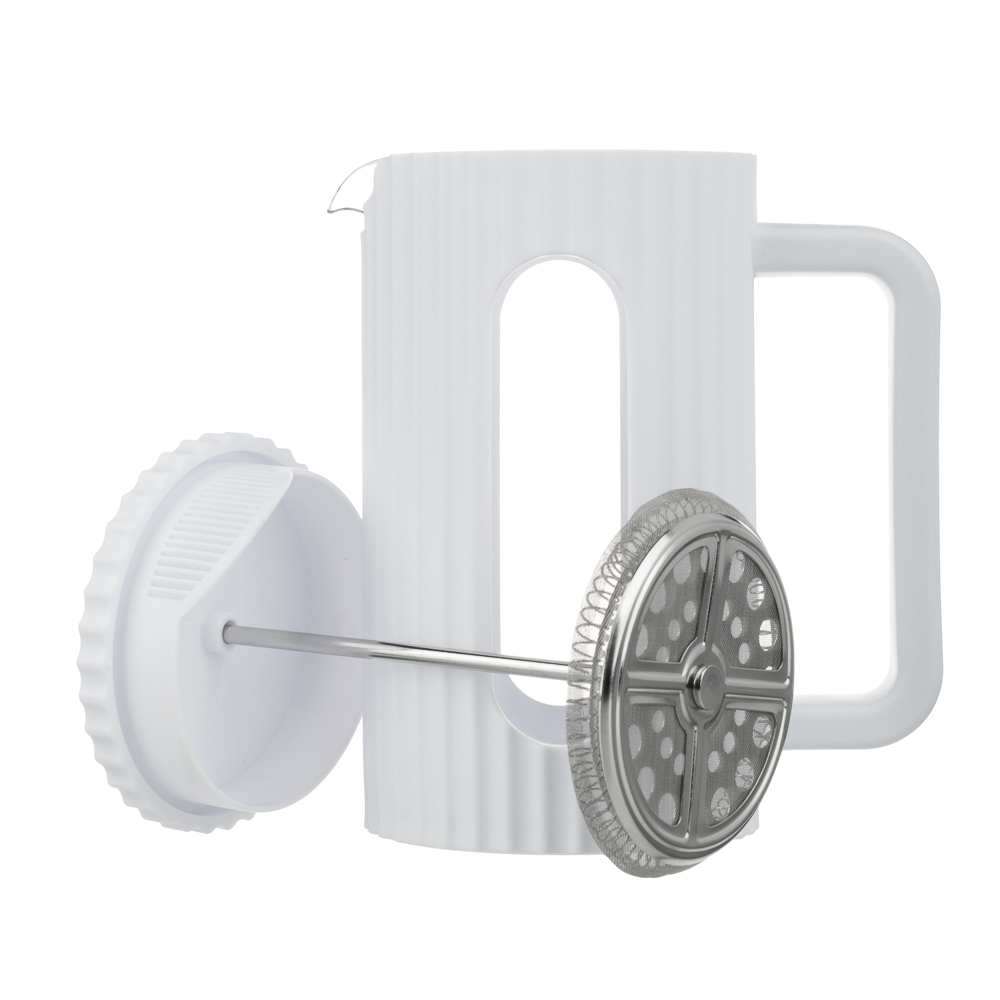 SATOSHI Форман Френч-пресс 600мл, жаропрочное стекло, белый - #6