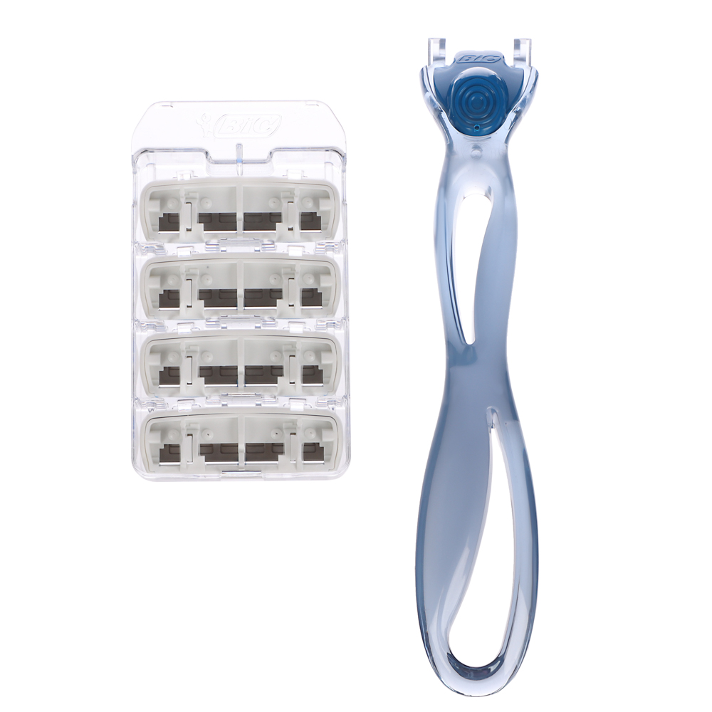 Станок для бритья женский, BIC SOLEIL CLICK + 4 сменных кассеты, пластик - #2