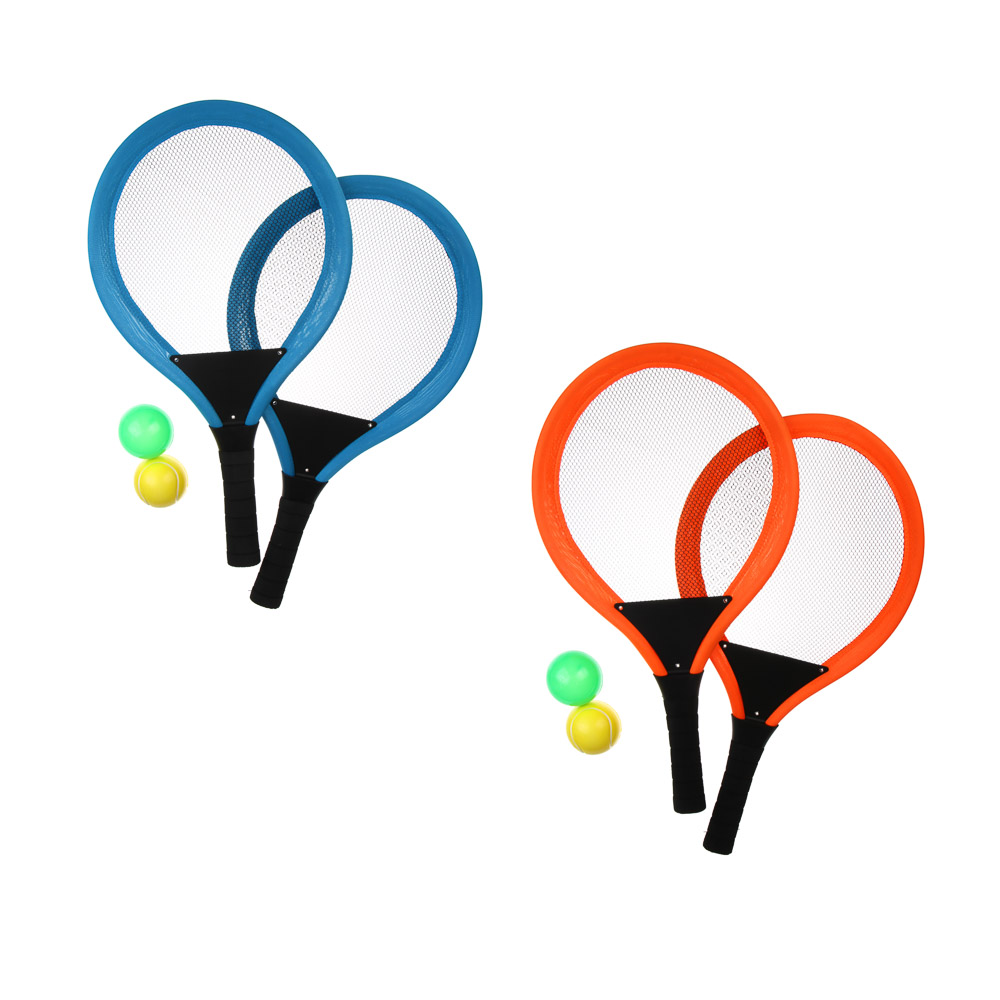 Набор для бадминтона, тм BY SPORT, 2 ракетки 49х29 см, 2 мяча 6.5см, 1 волан, PVC, EVA, резина - #1