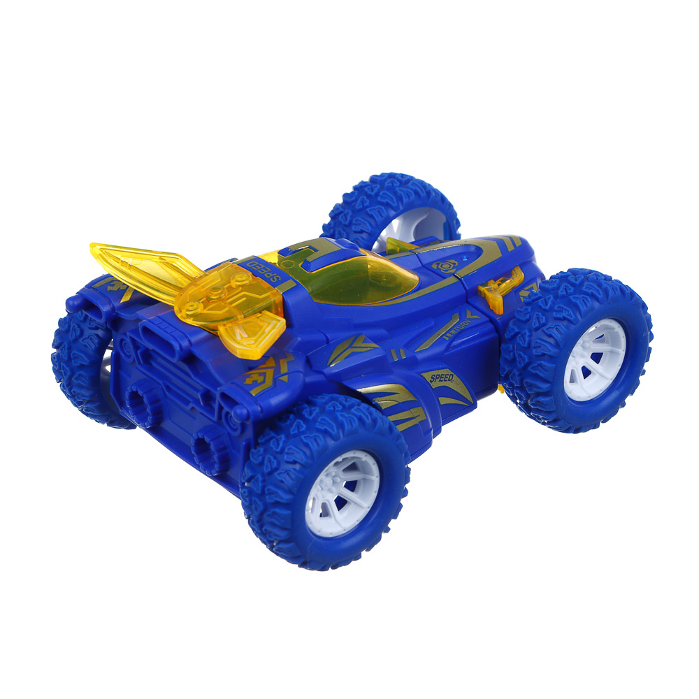 ИГРОЛЕНД Машинка трюковая, свет, разворот, 3хLR41, АBS, РР, 12x9,5x5,5см, 4 дизайна - #7