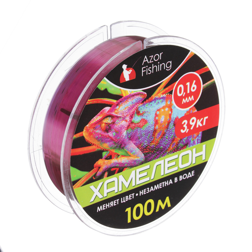 Леска AZOR FISHING "Хамелеон" 100м, 0,16мм, разрывная нагрузка 3,9 кг - #1