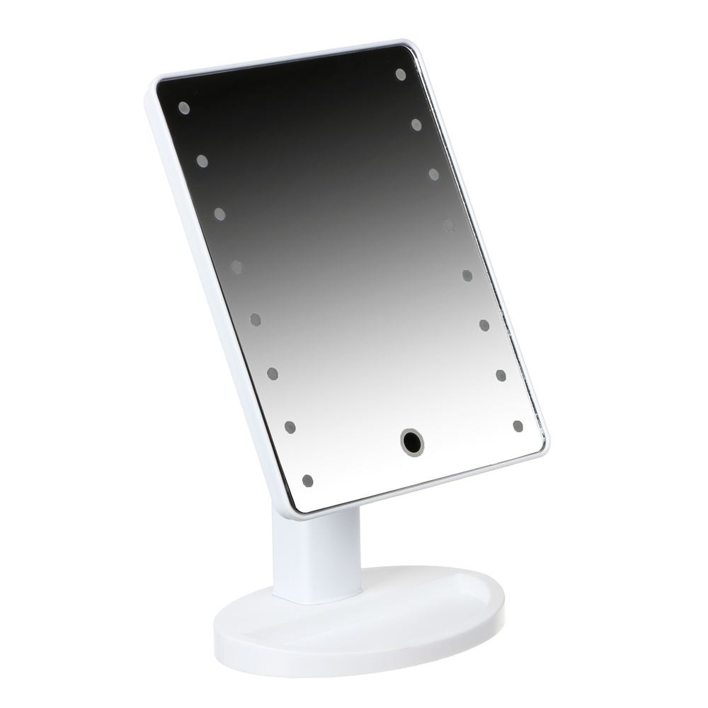 ЮНИLOOK Зеркало с LED-подсветкой, USB, 4хААА, пластик, стекло, 16,7х27см, 2-3 цвета - #4