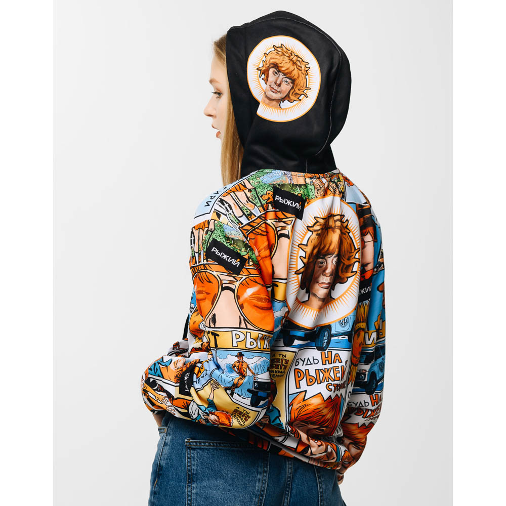 Джемпер для взрослых "Комиксы Рыжий", размер 3XL, футер (100% полиэстер) - #3