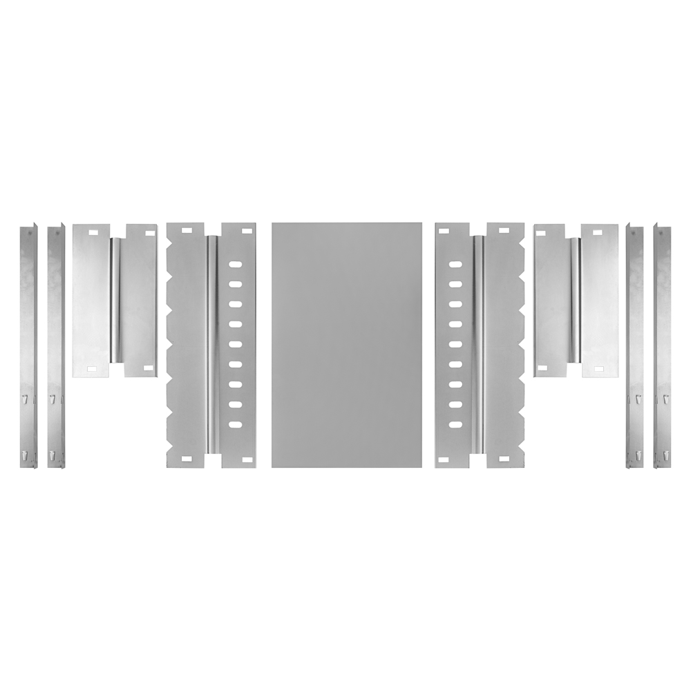 Мангал разборный в коробке, тм GRILLBOOM, 400х400х300 мм, толщина стали 0,6мм с ребром - #5