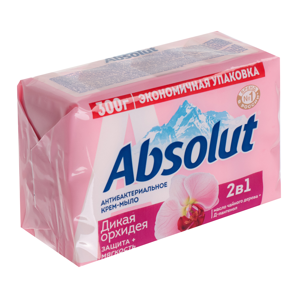 Мыло твердое ABSOLUT 2в1 Дикая орхидея, 4x75г - #1