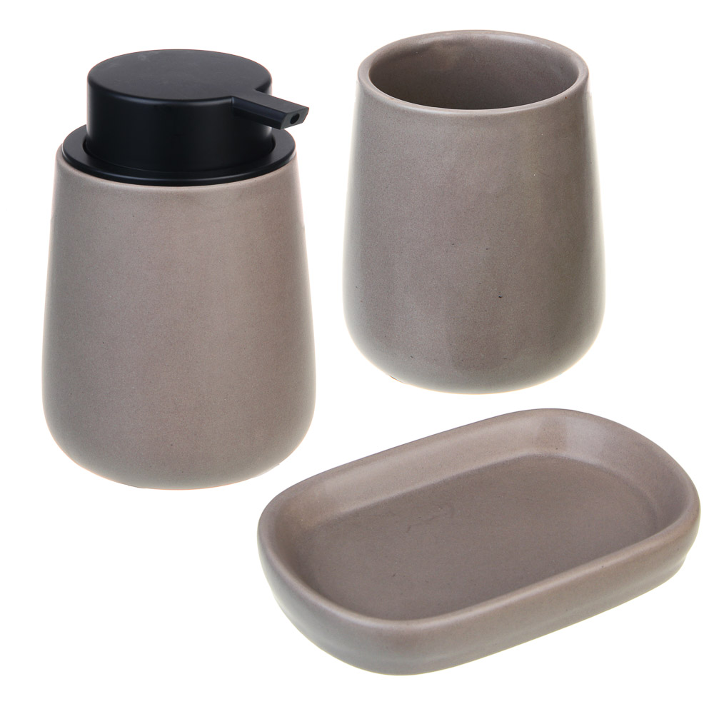 VETTA Мыльница, 13,5x8,8x2,5 см, керамика, "Космос", мокко - #4