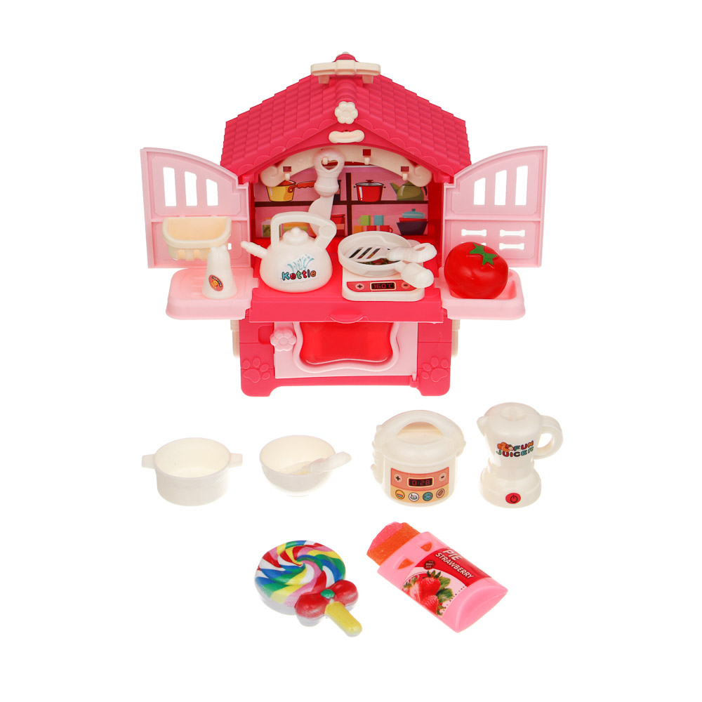 Мебель для кукол, кухня с акс., ABS, PP, тм ИГРОЛЕНД - #10