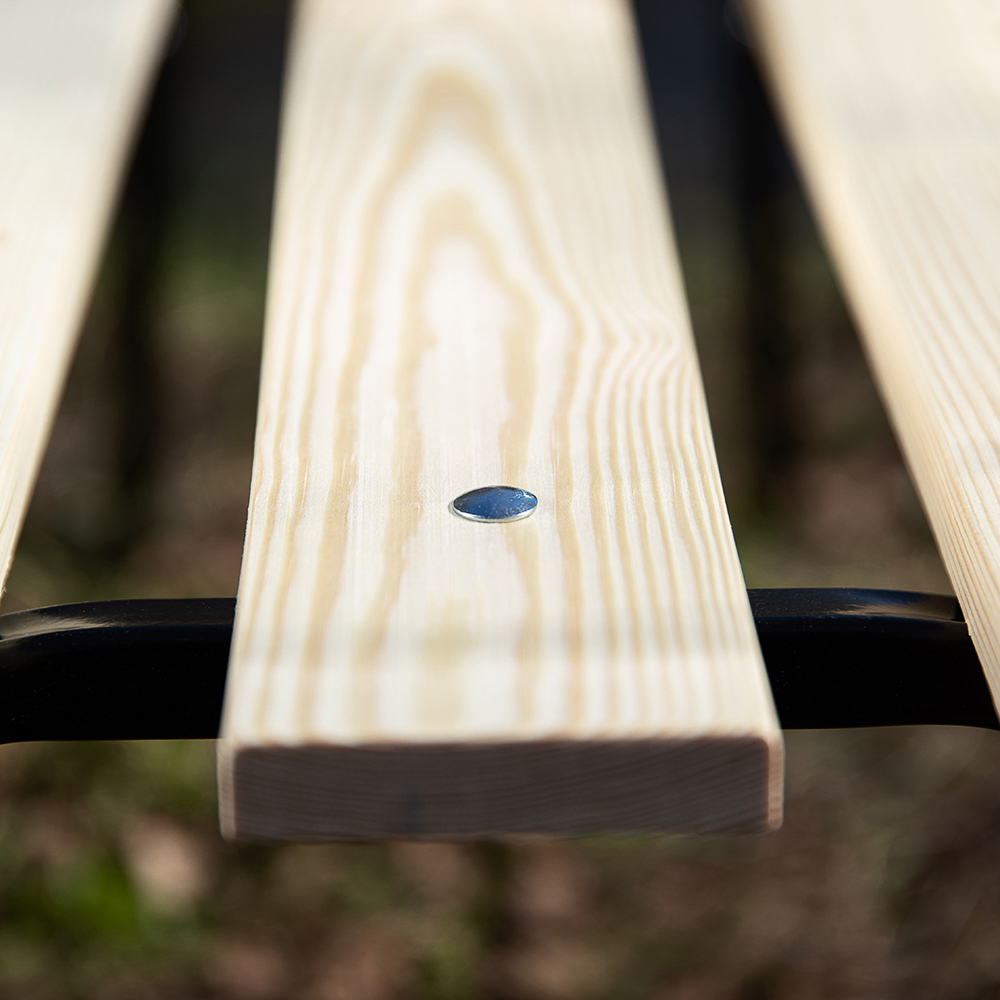 Лавка "ХИТ" 118x33x45см, древесина хвойных пород + металл - #13