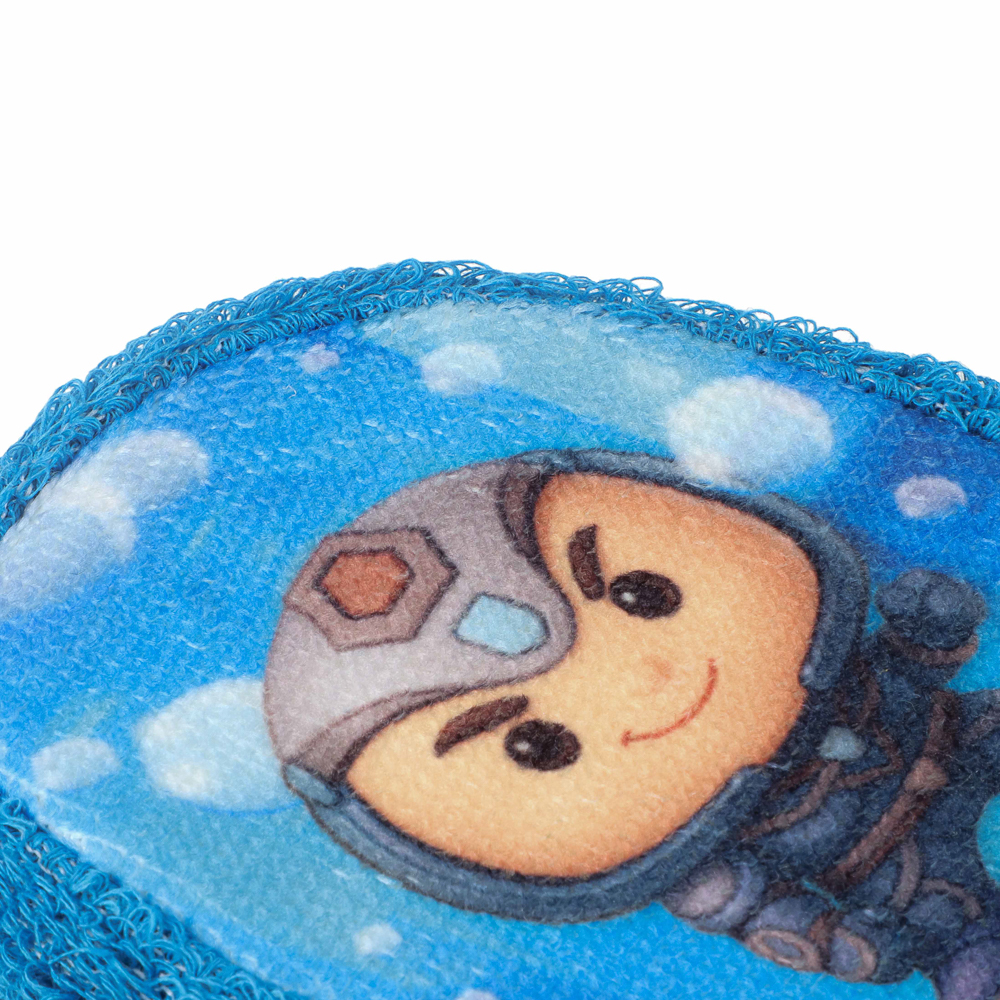 Мочалка-губка детская BY Русские Супергерои, размер 13x10x3см, пенополиуретан, 100% хлопок, 0+ - #4